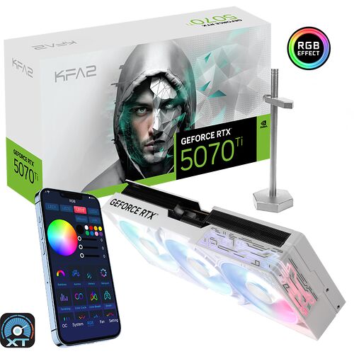 KFA2 GeForce RTX 5070 Ti 1-Click OC White