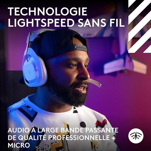 Logitech G Astro A50 Lightspeed - Blanc