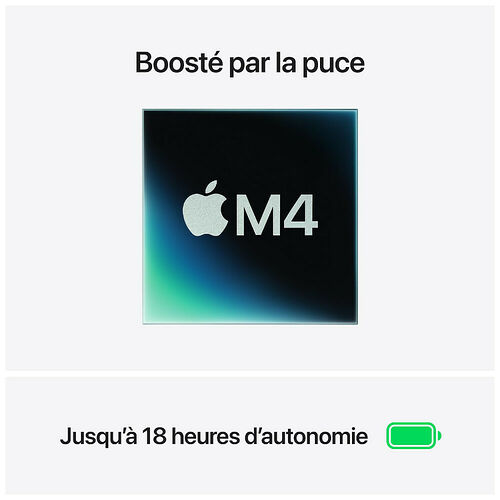 Apple MacBook Air M4 13 pouces (2025) - Minuit - 16 Go / 256 Go