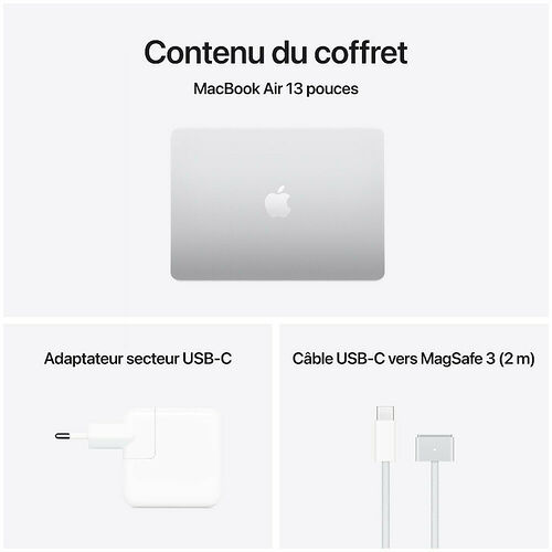 Apple MacBook Air M4 13 pouces (2025) - Argent - 16 Go / 256 Go