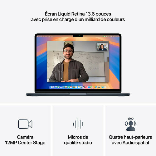 Apple MacBook Air M4 13 pouces (2025) - Minuit - 16 Go / 256 Go