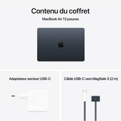 Apple MacBook Air M4 13 pouces (2025) - Minuit - 16 Go / 256 Go
