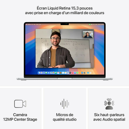 Apple MacBook Air M4 15 pouces (2025) - Argent - 24 Go / 512 Go