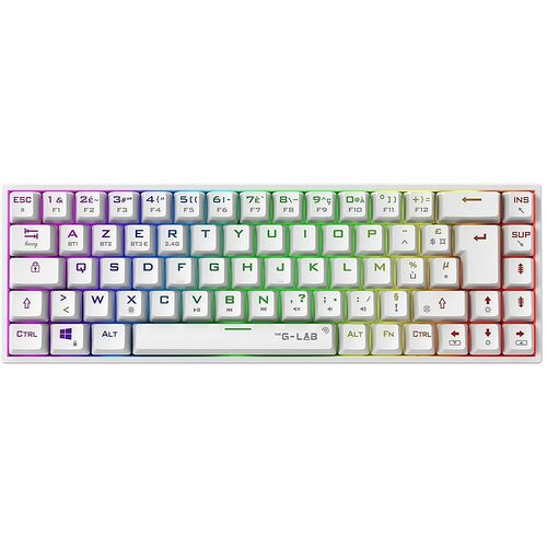 The G-Lab Keyz Titanium Wireless - Blanc (AZERTY)
