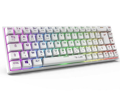 The G-Lab Keyz Titanium Wireless - Blanc (AZERTY)
