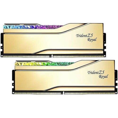 DDR5 G.Skill Trident Z5 Royal Or - 64 Go (2 x 32 Go) 6000 MHz - CAS 28