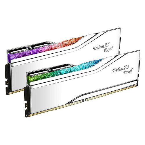 DDR5 G.Skill Trident Z5 Argent RGB - 48 Go (2 x 24 Go) 6800 MHz - CAS 34