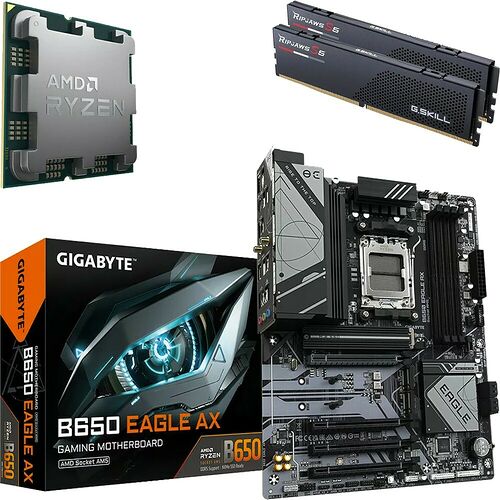 Kit évo Ryzen 7 9800X3D (Bulk) + B650 EAGLE AX + 32 Go