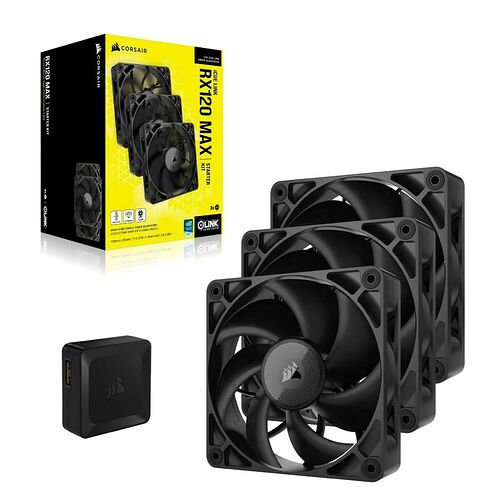 Corsair iCue Link RX120 Max Noir (Pack de 3) - 120 mm