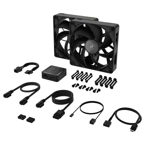Corsair iCue Link RX140 Max Noir (Pack de 2) - 140 mm