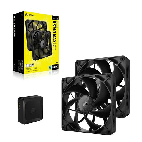 Corsair iCue Link RX140 Max Noir (Pack de 2) - 140 mm