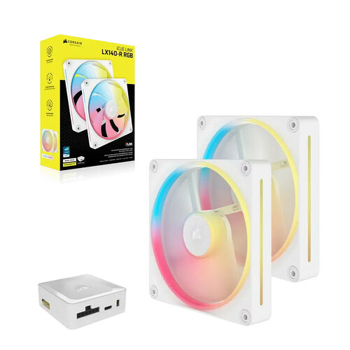 Corsair iCue Link LX140-R Blanc (Pack de 2) - 140 mm