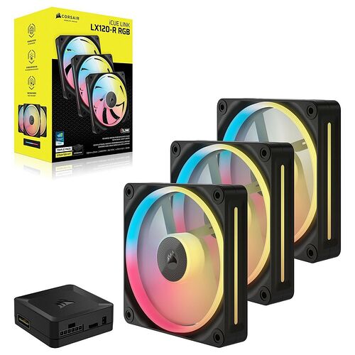Corsair iCue Link LX120-R Noir (Pack de 3) - 120 mm