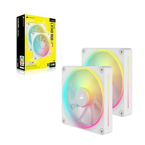 Corsair iCue Link LX140 Blanc (Pack de 2) - 140 mm