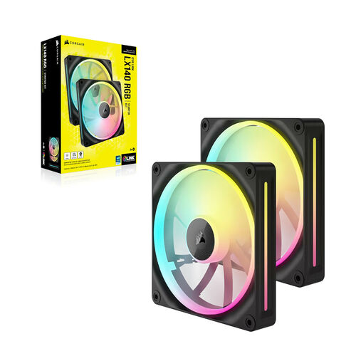 Corsair iCue Link LX140 Noir (Pack de 2) - 140 mm