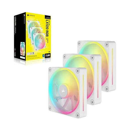 Corsair iCue Link LX120 Blanc (Pack de 3) - 120 mm