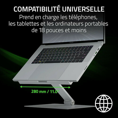 Razer Adjustable Laptop Stand (Blanc)