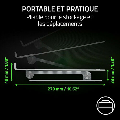 Razer Adjustable Laptop Stand (Blanc)