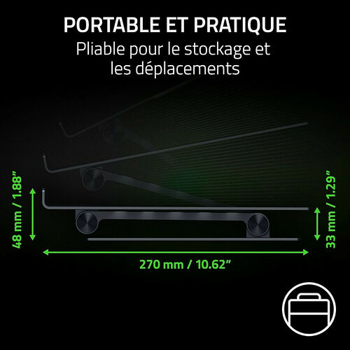 Razer Adjustable Laptop Stand (Noir)