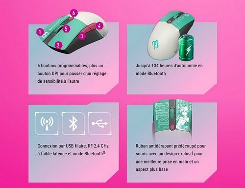 Asus TUF Gaming Mini Wireless Mouse (Hatsune Miku Edition)