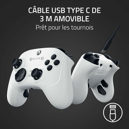 Razer Wolverine V3 Tournament Edition - Blanc