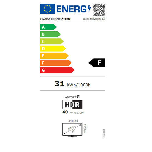 Iiyama ProLite XUB3493WQSU-B6