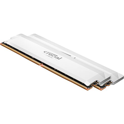 DDR5 Crucial Pro Overclocking Blanc - 32 Go (2 x 16 Go) 6000 MHz - CAS 36