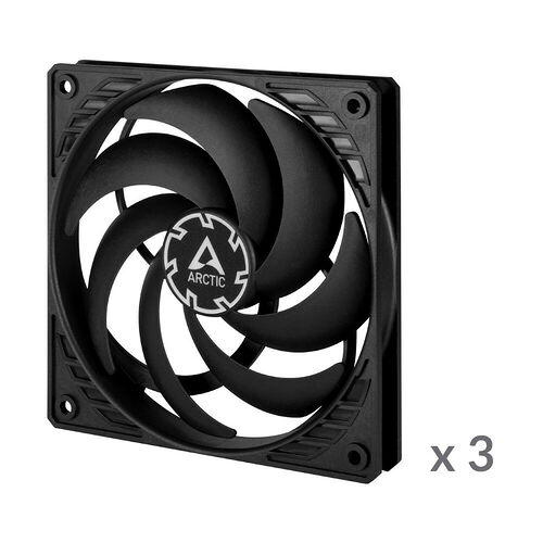 Arctic P12 Slim PWM PST - Noir (Pack de 3)