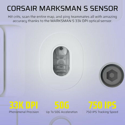 Corsair Gaming Scimitar Elite Wireless SE (Blanc)