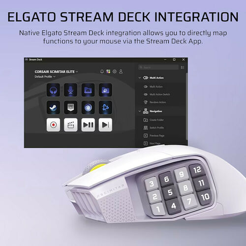 Corsair Gaming Scimitar Elite Wireless SE (Blanc)