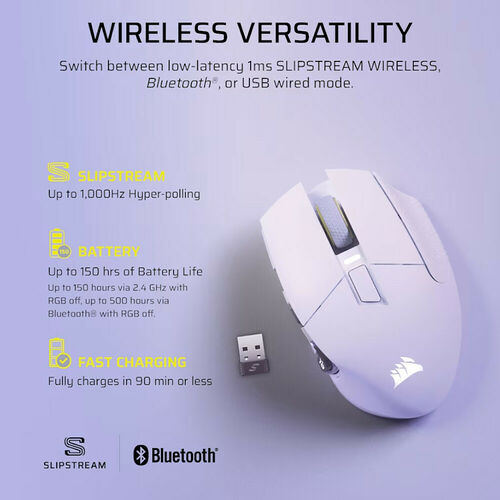 Corsair Gaming Scimitar Elite Wireless SE (Blanc)