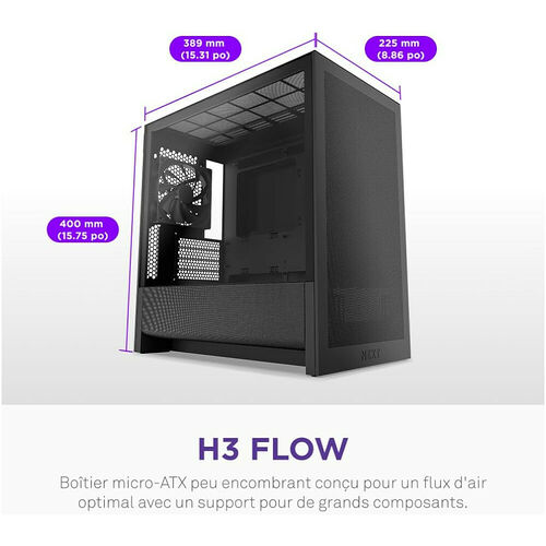 NZXT H3 Flow (2025) - Noir