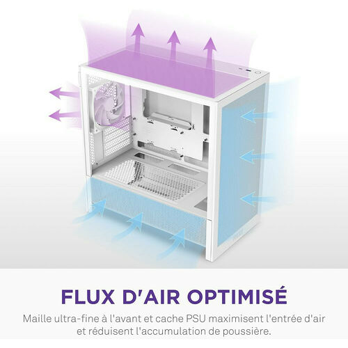 NZXT H3 Flow (2025) - Blanc