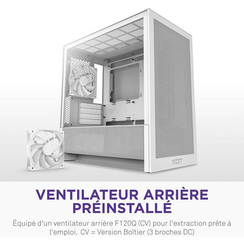 NZXT H3 Flow (2025) - Blanc