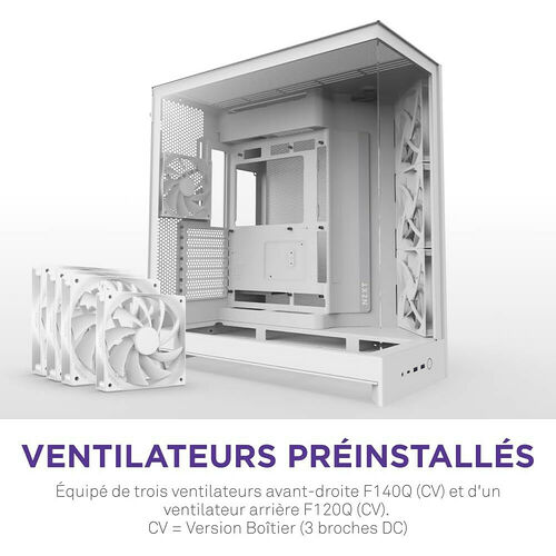 NZXT H9 Flow (2025) - Blanc