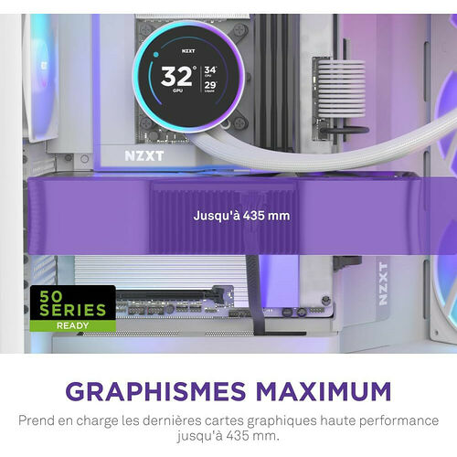 NZXT H9 Flow RGB+ (2025) - Blanc