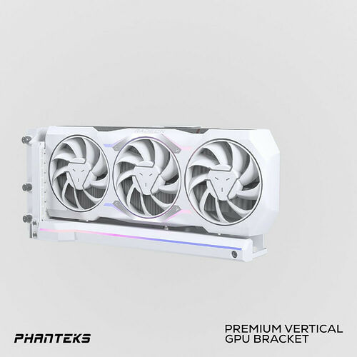 Phanteks Premium Vertical GPU Bracket - Blanc