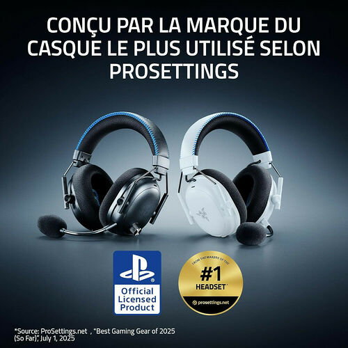 Razer Blackshark V3 Pro Playstation - Noir