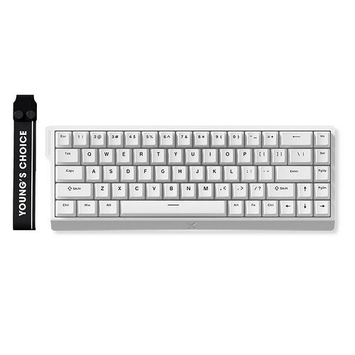 MCHOSE Ace 68 Ice Blue Magnetic Switch - Qwerty US (Blanc)