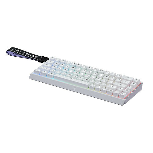 MCHOSE Ace 68 Ice Blue Magnetic Switch - Qwerty US (Blanc)