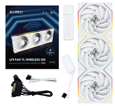 Lian Li Uni TL Wireless 120 (Pack de 3) - Blanc