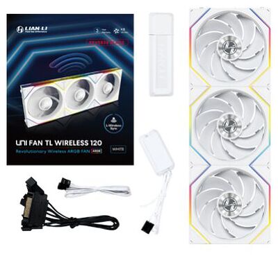 Lian Li Uni TL Wireless Reverse 120 (Pack de 3) - Blanc