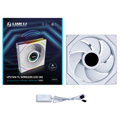 Lian Li Uni TL-LCD Wireless 140 - Blanc