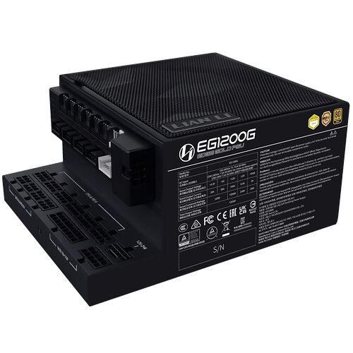 Lian Li Edge Gold Noir - 1200W (Hub USB inclus)