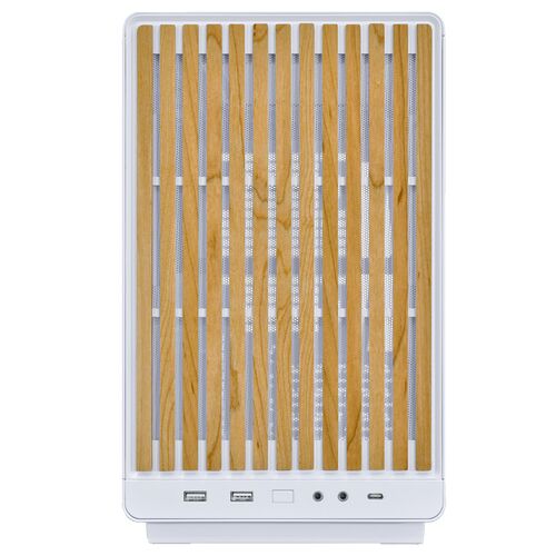 Lian Li A3-mATX Window - Blanc / Bois Clair