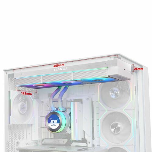 Lian Li Hydroshift II LCD-C 360R Blanc - 360 mm