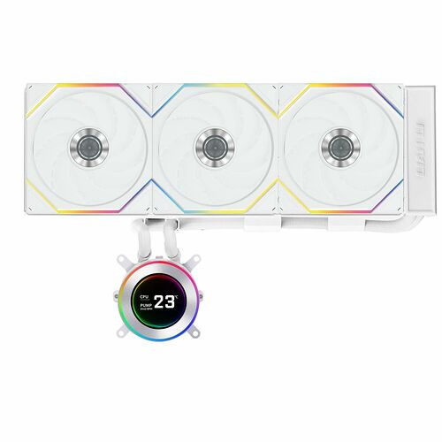 Lian Li Hydroshift II LCD-C 360TL Wireless Blanc - 360 mm