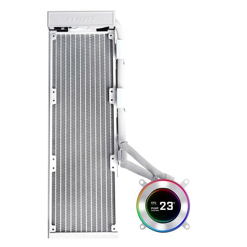 Lian Li Hydroshift II LCD-C 360 Blanc - 360 mm (Fanless)