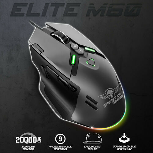 Spirit of Gamer Elite M60 (Noir)