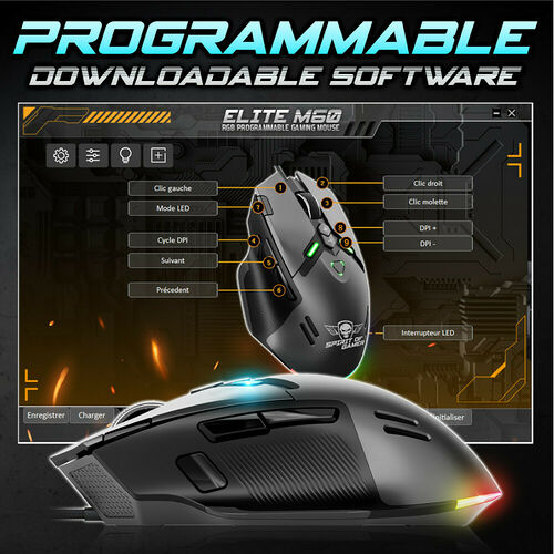 Spirit of Gamer Elite M60 (Noir)